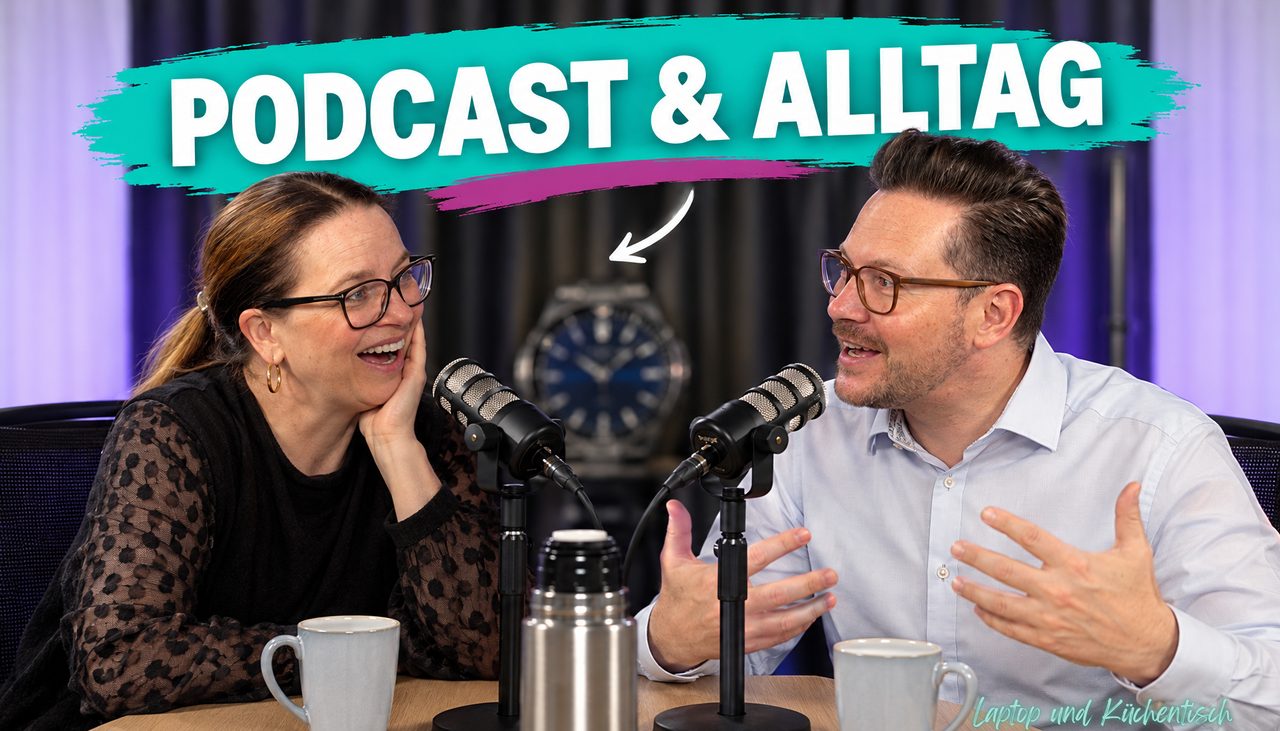 Janine und Oliver am Tisch, Titelbild zu Folge 66.